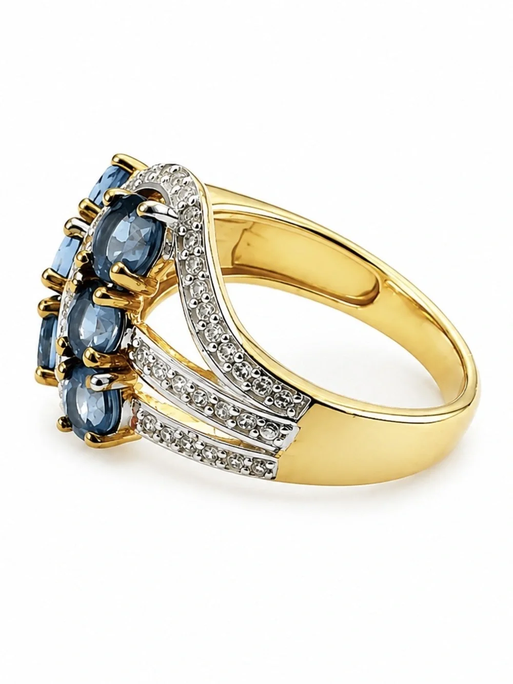 MACY’S • Blue Tanzanite Crystal September Birthstone Ring